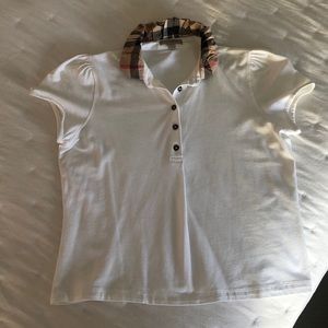 Burberry women’s polo shirt - L